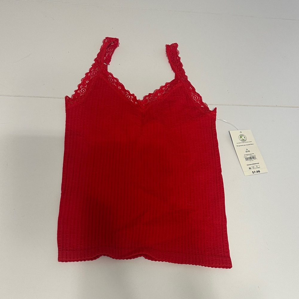 No Boundaries Scarlet Lace Camisole